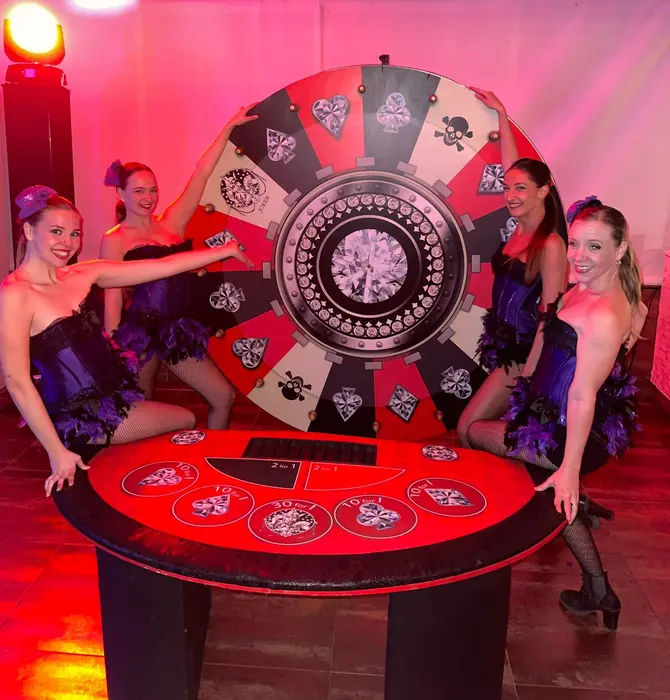 Festa de casino amb la Ruleta de la Sort de 180 cm