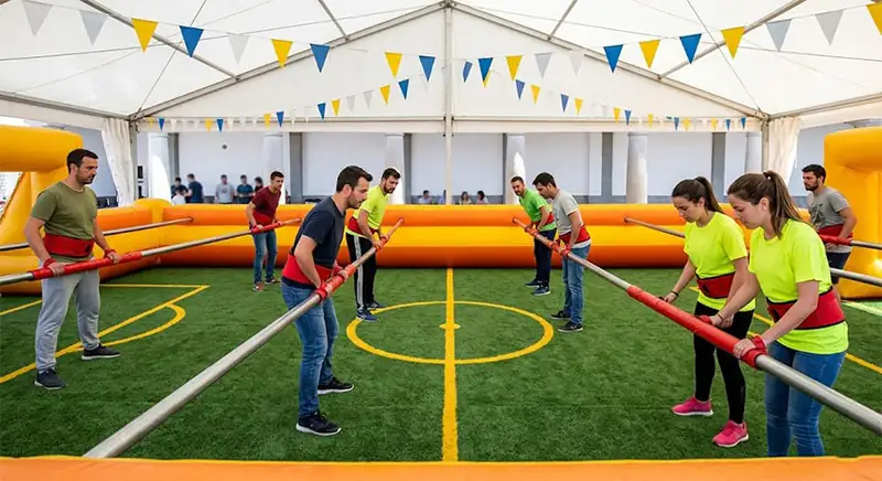 Futbolín Humano para Eventos