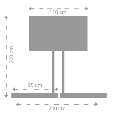 Tamaño Frontal de la Máquina de Bailar