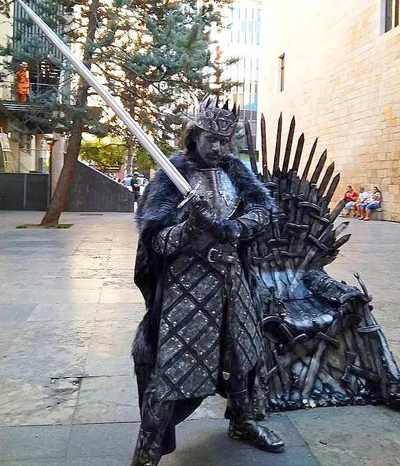 estatuas vivas barcelona