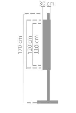 Tamaños Ruleta 120cm