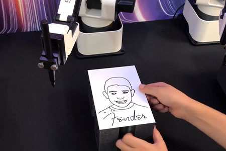 Dibujo fotomaton robot 