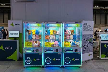 Grua expendedora de regalos con led 