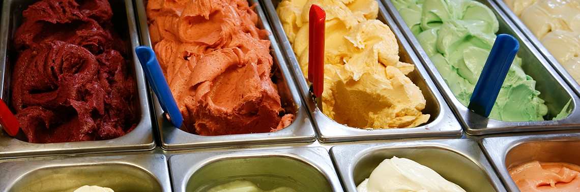 sabores del carrito de helados artesanales