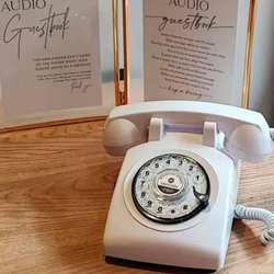 audiolibro telefono vintage