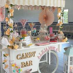 Carrito de chuches para bodas