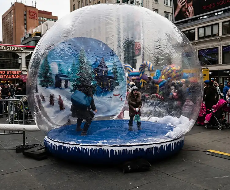 Photocall Bola de Navidad Gigante para eventos