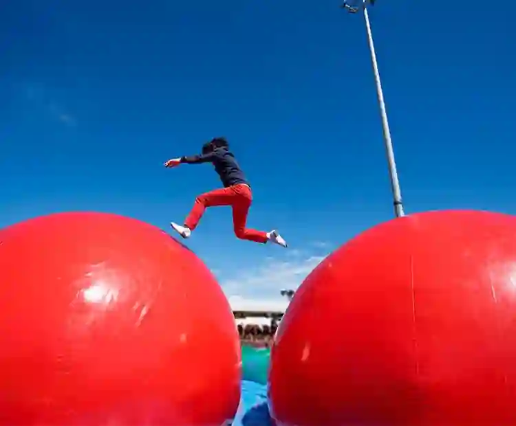Inflable Wipeout para eventos