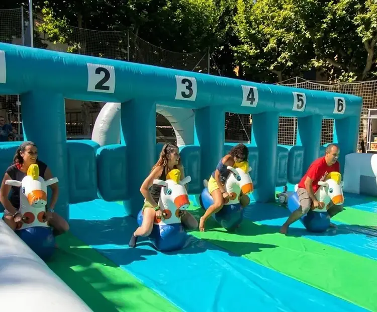 Hipódromo Hinchable para eventos