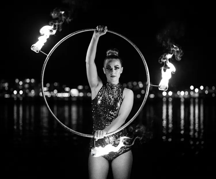 Espectáculo de Hula Hoop para eventos