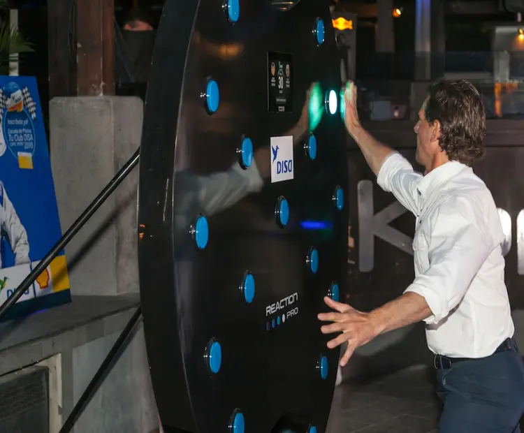 Máquina de Reflejos con Luces para eventos