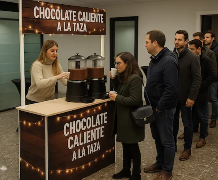 Carrito de Chocolate Caliente para eventos