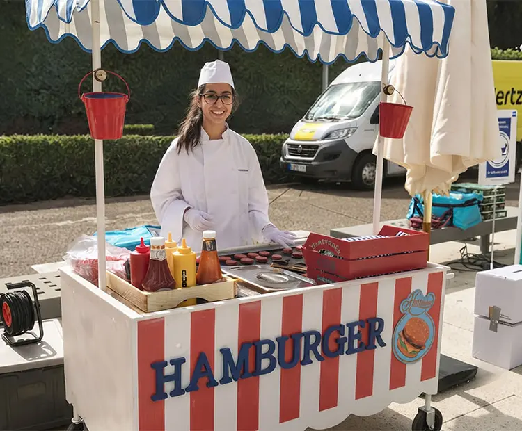 Carrito de Hamburguesas para eventos