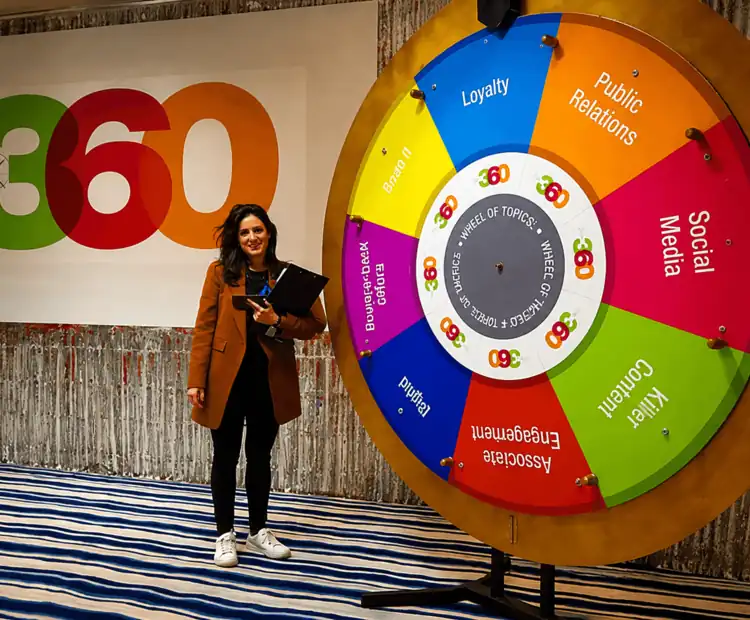 Ruleta promocional para empresas en el Hotel W Barcelona