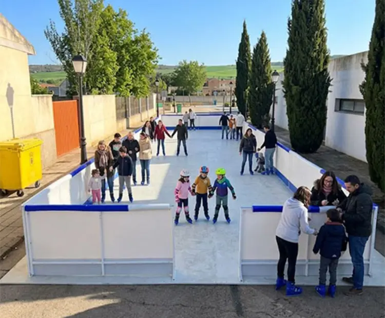 Eco-Friendly Synthetic Ice Rink para eventos