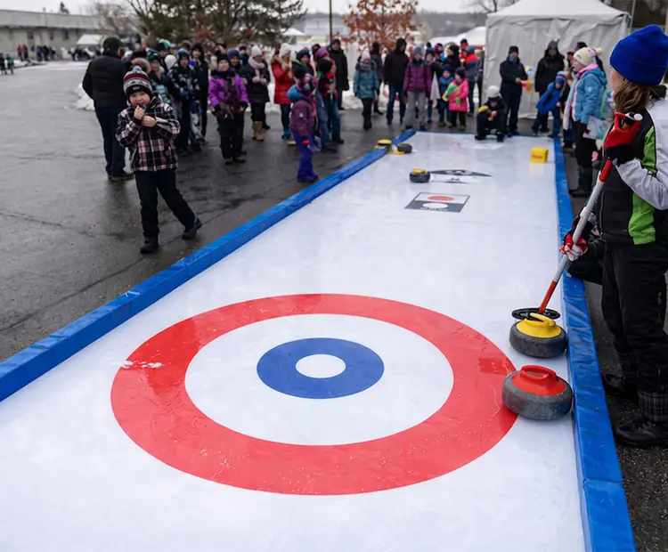 Pista de Curling para eventos