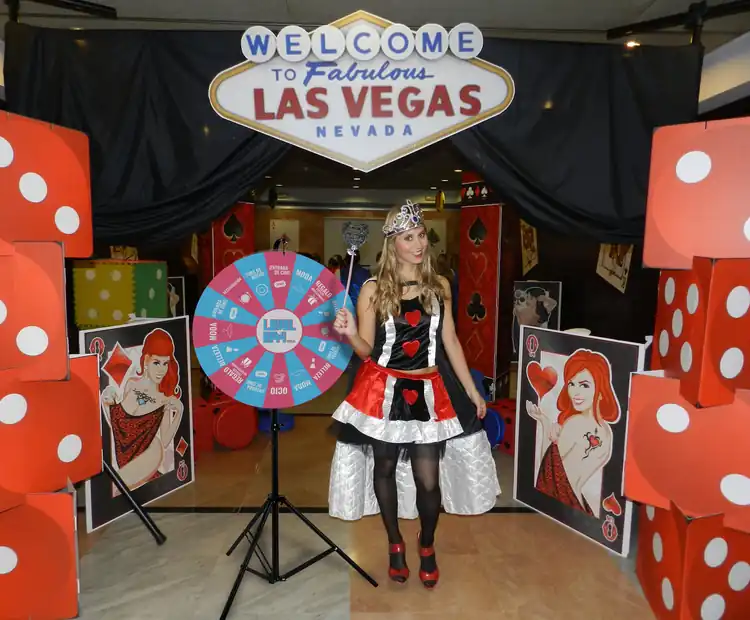 Ruleta promocional de alquiler: la estrella de nuestro evento Welcome to Las Vegas