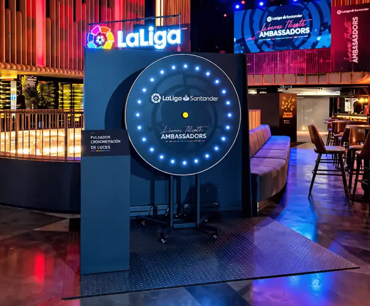 Ruleta de Luces con Pulsador para eventos