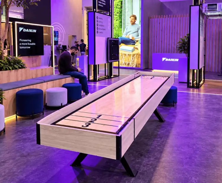 Mesa Shuffleboard para eventos