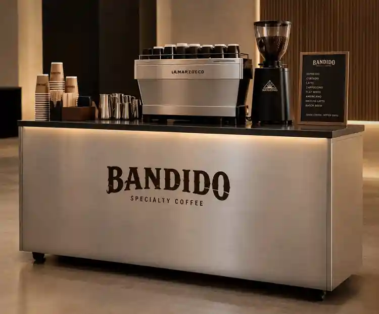 Carrito de Café Barista para Eventos