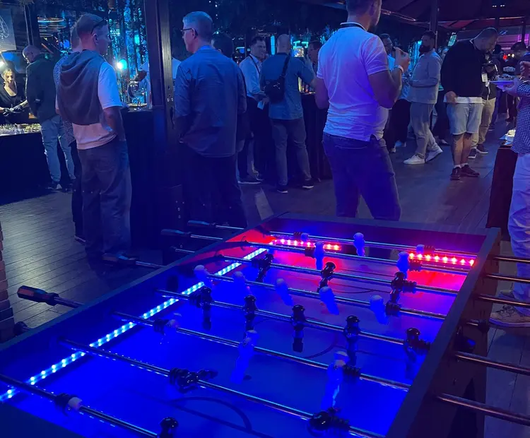 LED Foosball Table para eventos
