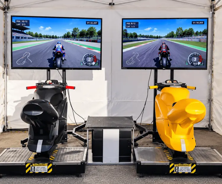 Simulador de MotoGP para eventos