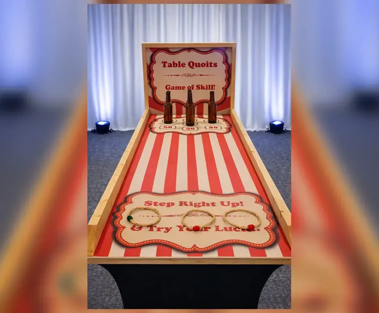 Table Quoits – Tabletop Ring Toss para eventos