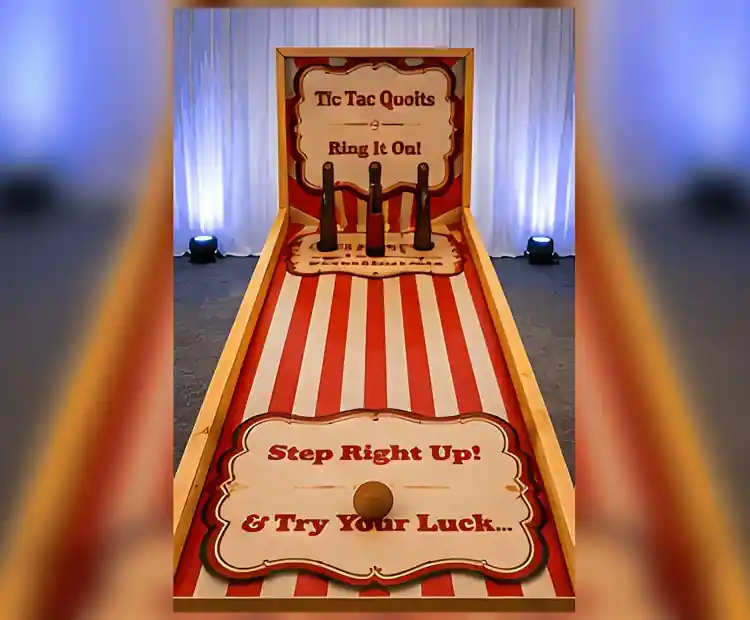 Tic Tac Quoits – Tres en Raya con Aros para eventos