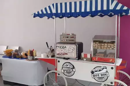 Carrito pizzas para eventos
