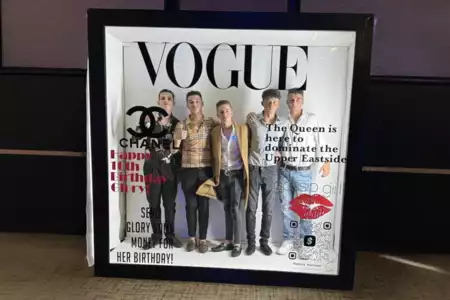 Cabina de fotos de moda