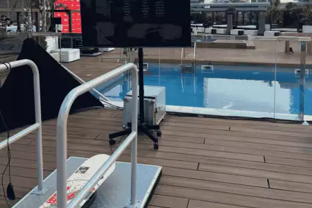 alquiler simulador de snowboard Barcelona