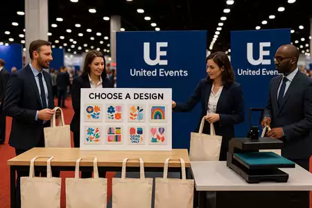 servicio de tote bags personalizados para ferias