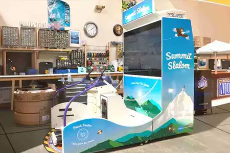 Simulador de ski para congresos