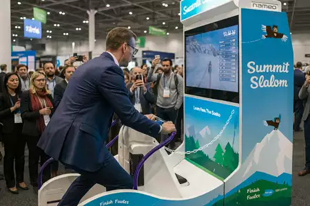 Simulador de ski para eventos