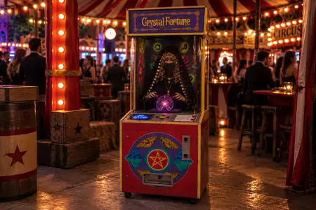 bruja adivina zoltar arcade eventos