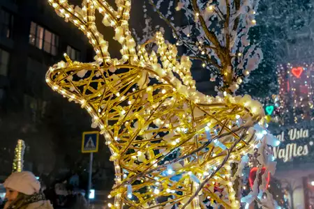cañón de nieve ambientación Navidad eventos