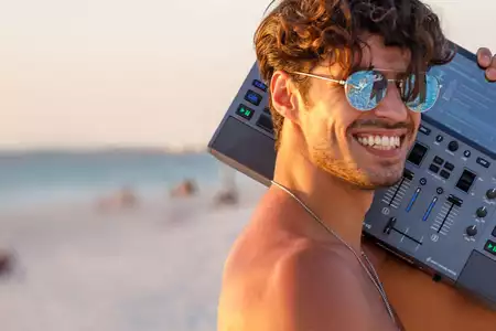 Controladora DJ portátil con batería