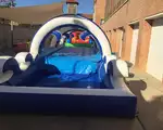 hinchable de agua deslizador