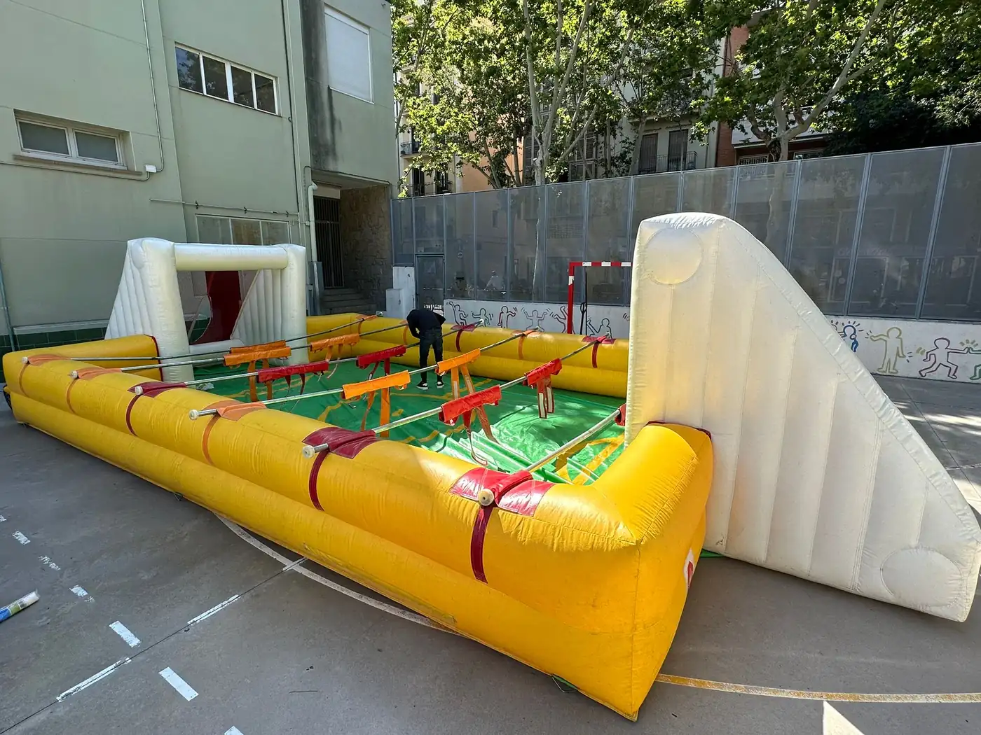Futbolí Humà Inflable en un esdeveniment real