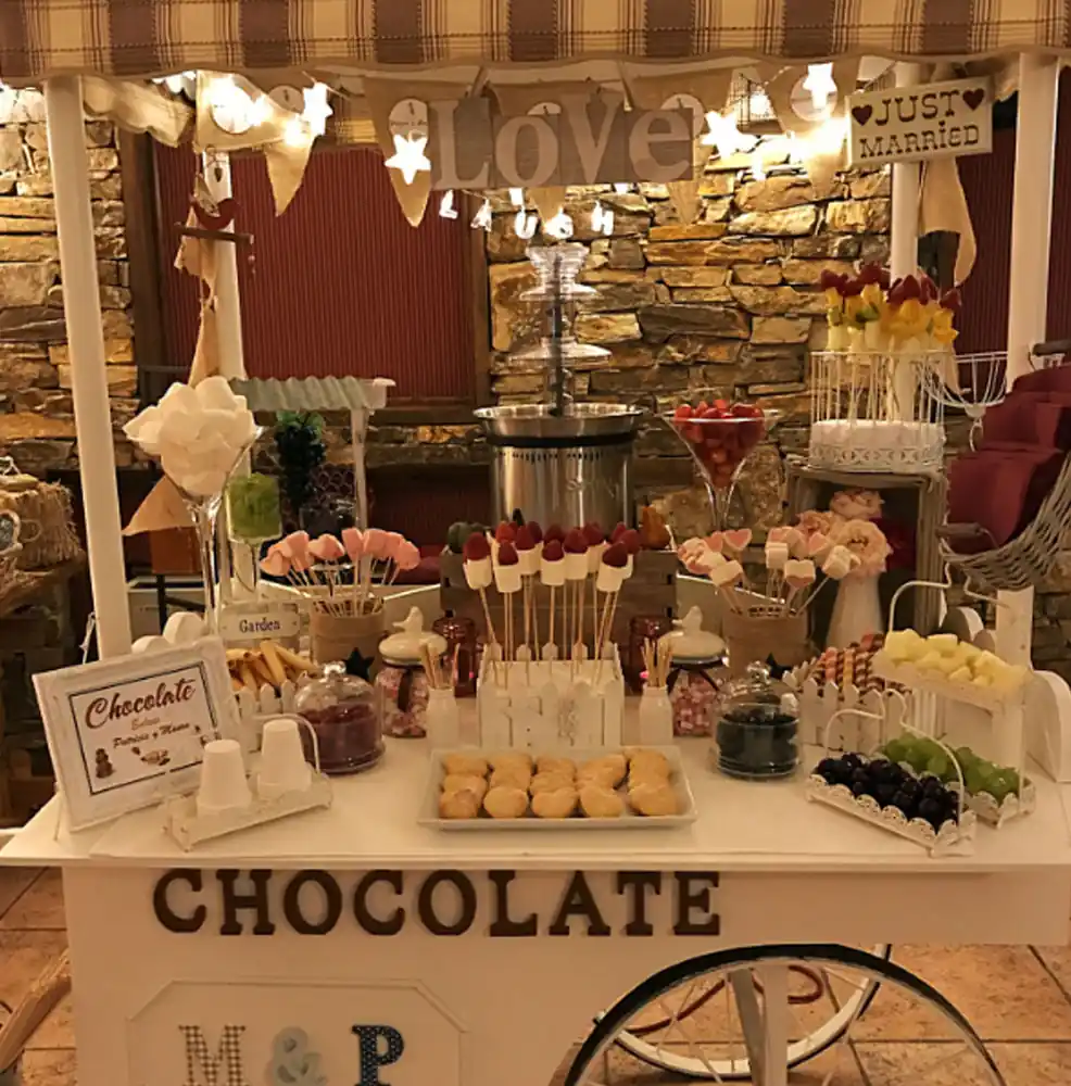 Font de xocolata en un sopar de Nadal d'empresa