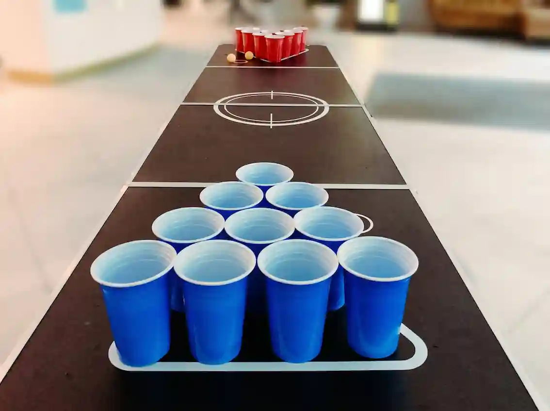 Beer Pong en un esdeveniment real