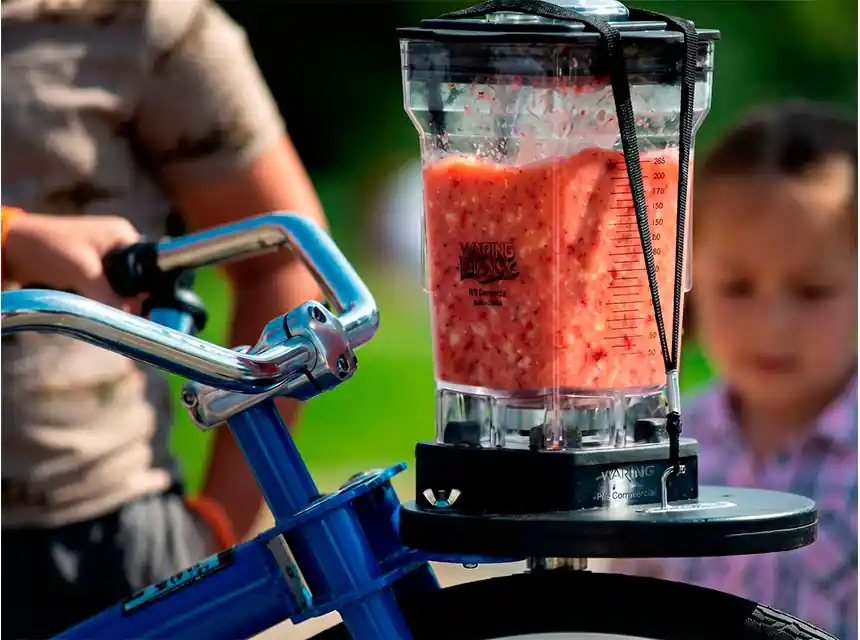 Milkshake Bike at a real event
