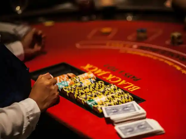 Blackjack Table at a real event
