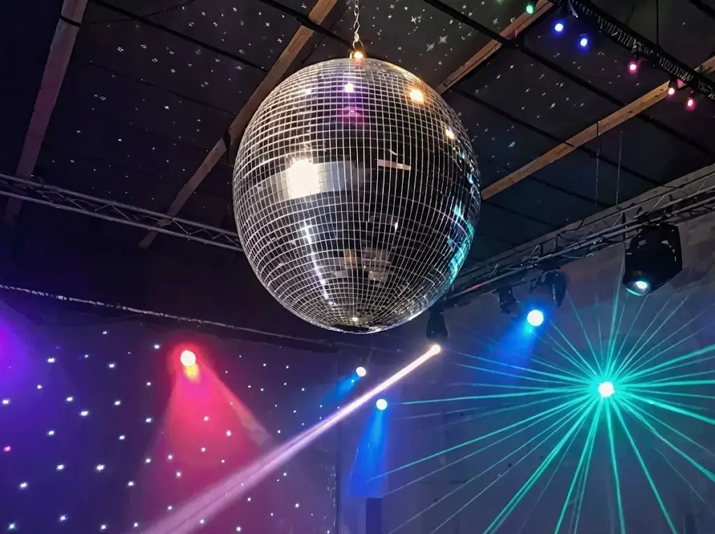 Mirror ball hire for a disco themed party
