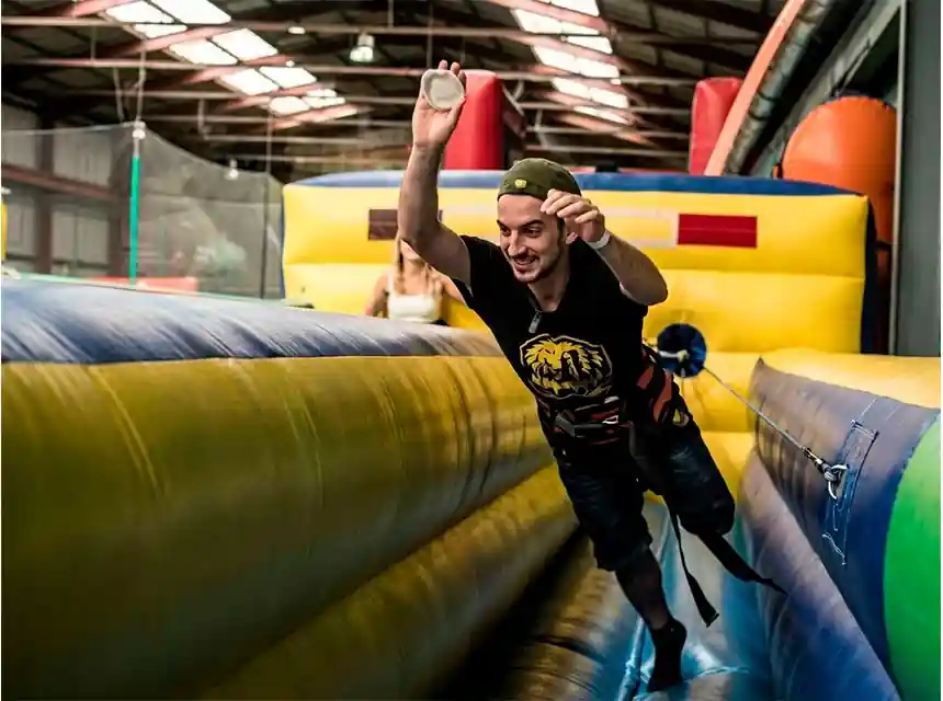 Bungee Run Inflable en un esdeveniment real