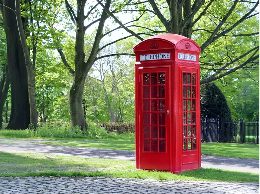Cabina Telefònica de Londres amb Audiollibre en un esdeveniment real