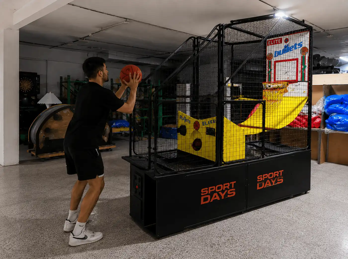 Màquina Arcade de Bàsquet en un esdeveniment real