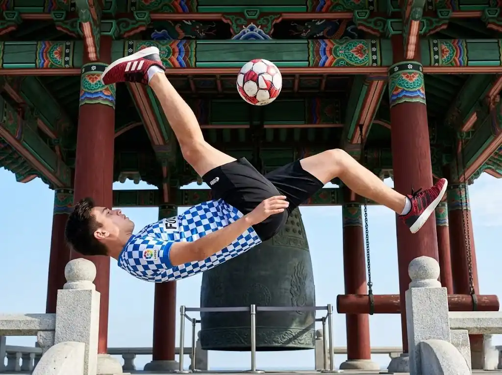 Freestyler de Futbol en un esdeveniment real