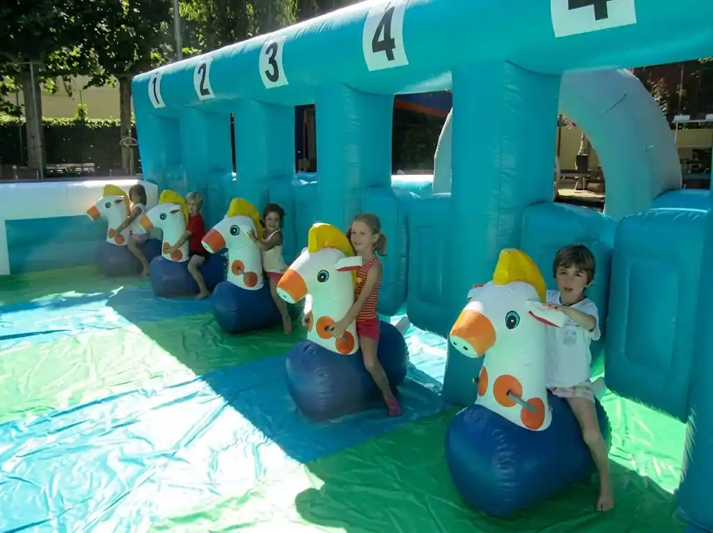 Hipòdrom Inflable en un esdeveniment real