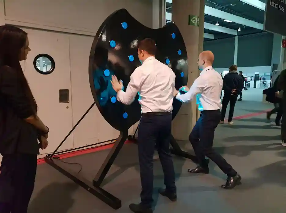 Light-Up Reflex Machine at a real event